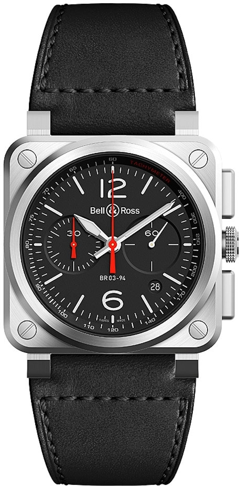 Bell and Ross Aviation BR0394-BLC-ST/SCA