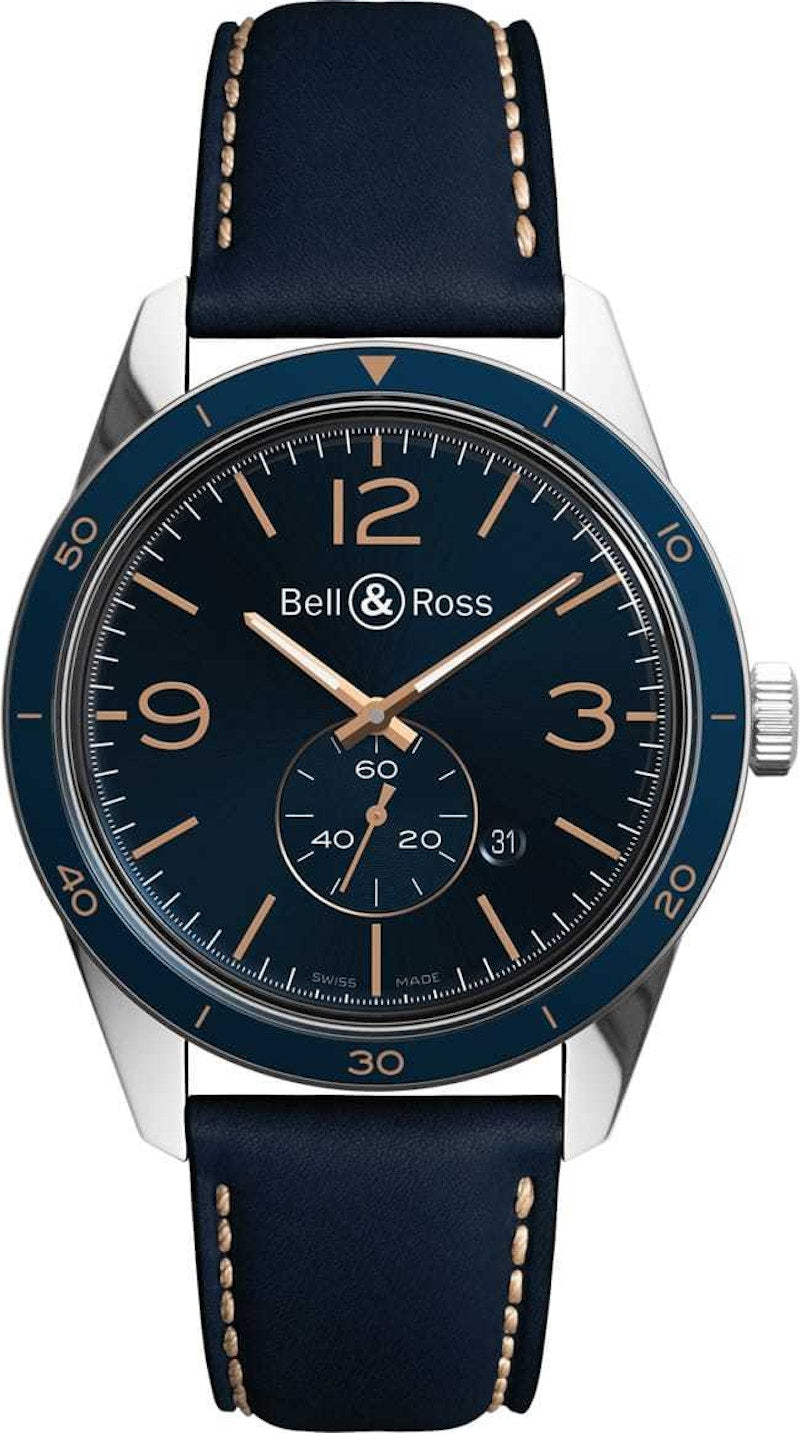 Bell and Ross Vintage BRV123-BLU-ST/SCA