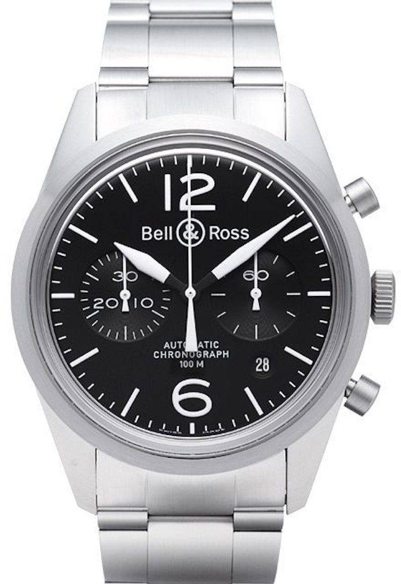 Bell and Ross Vintage Officer BRV126-BL-ST/SST