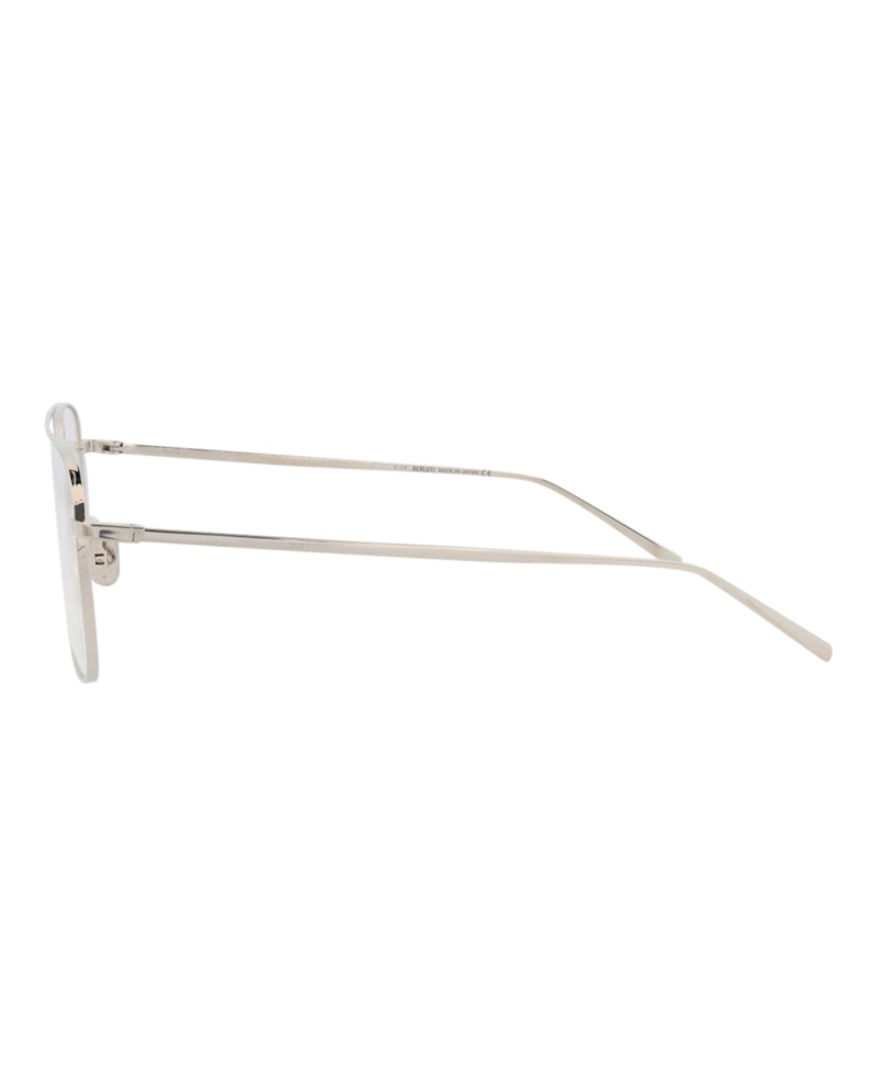 Berluti Aviator-Frame Titanium Optical Frames Palladium Palladium Transparent (BL50012U-56-016)