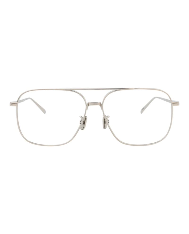 Berluti Aviator-Frame Titanium Optical Frames Palladium Palladium Transparent (BL50012U-56-016)