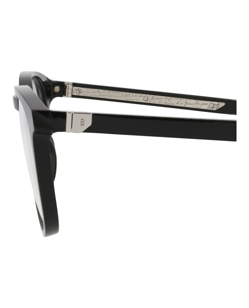 Berluti Round-Frame Acetate Optical Frames Black Black Transparent (BL50002I-53-001)