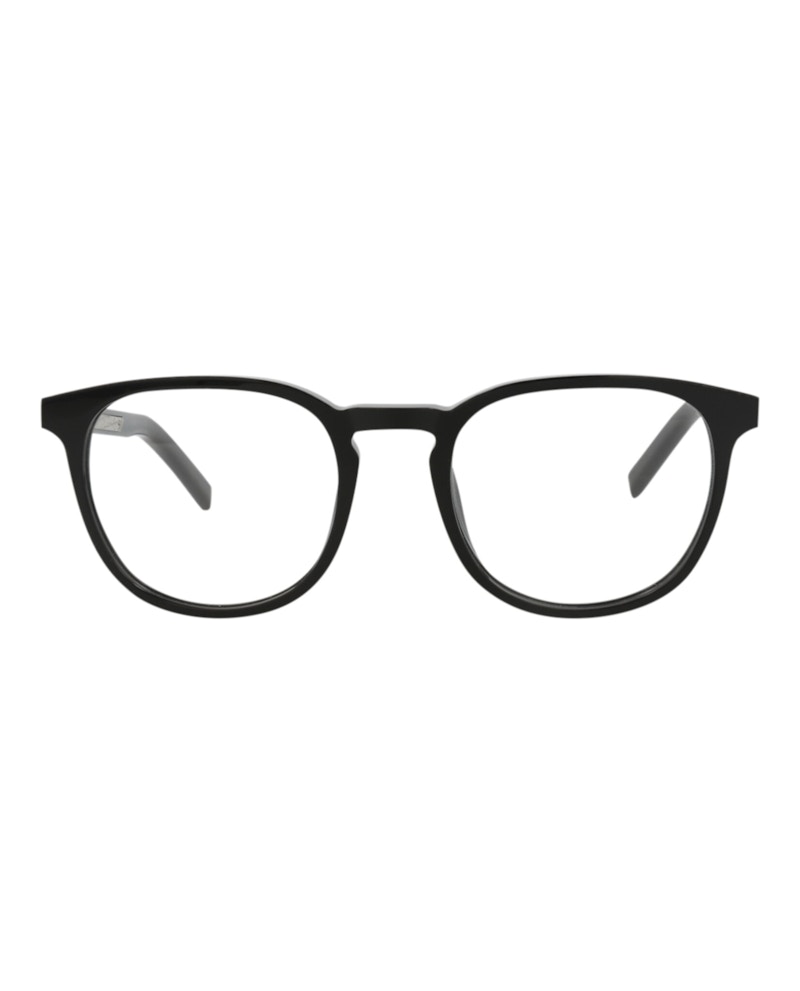 Berluti Round-Frame Acetate Optical Frames Black Black Transparent (BL50002I-53-001)