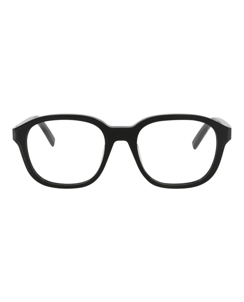 Berluti Round-Frame Acetate Optical Frames Black Black Transparent (BL50018U-53-001)