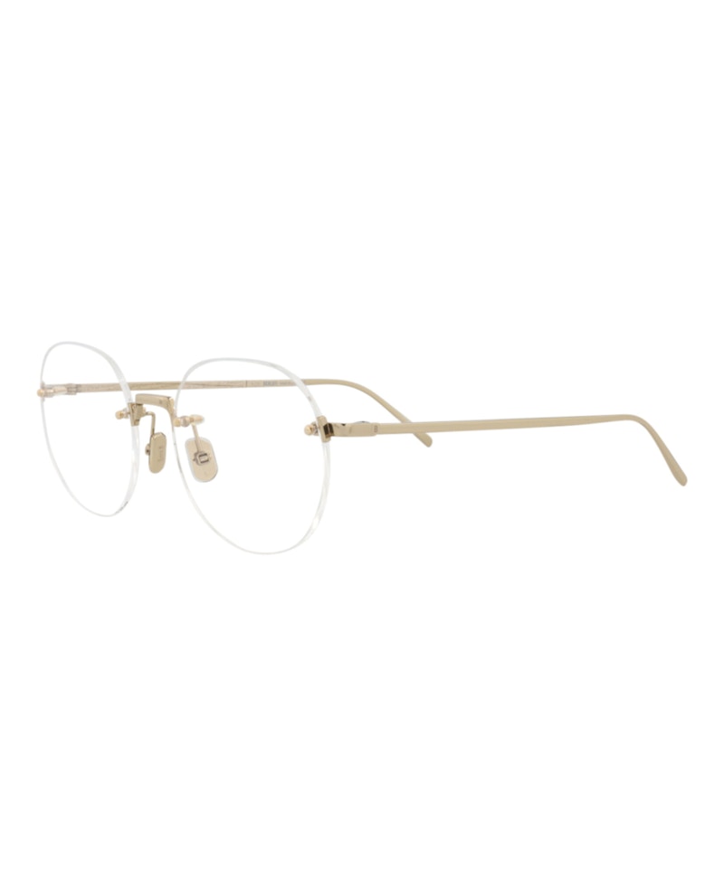 Berluti Round-Frame Acetate Optical Frames Gold Gold Transparent (BL50010U-54-032)