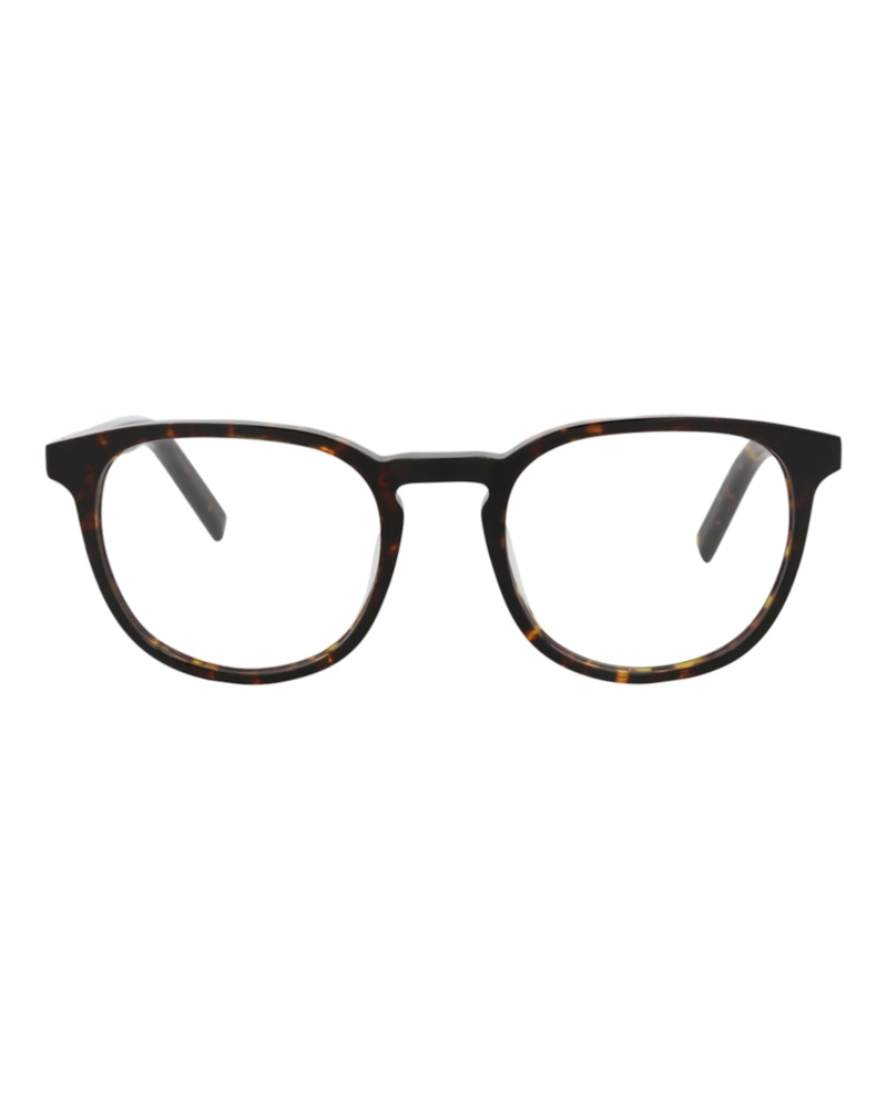 Berluti Round-Frame Acetate Optical Frames Havana Havana Transparent (BL50002I-53-052)