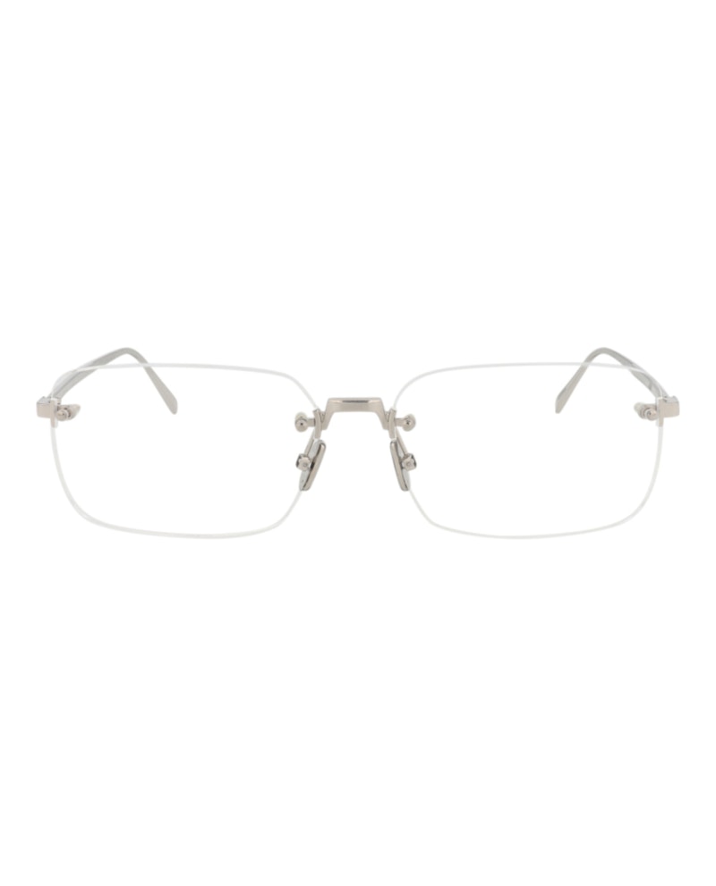 Berluti Square-Frame Titanium Optical Frames Palladium Palladium Transparent (BL50009U-58-016)