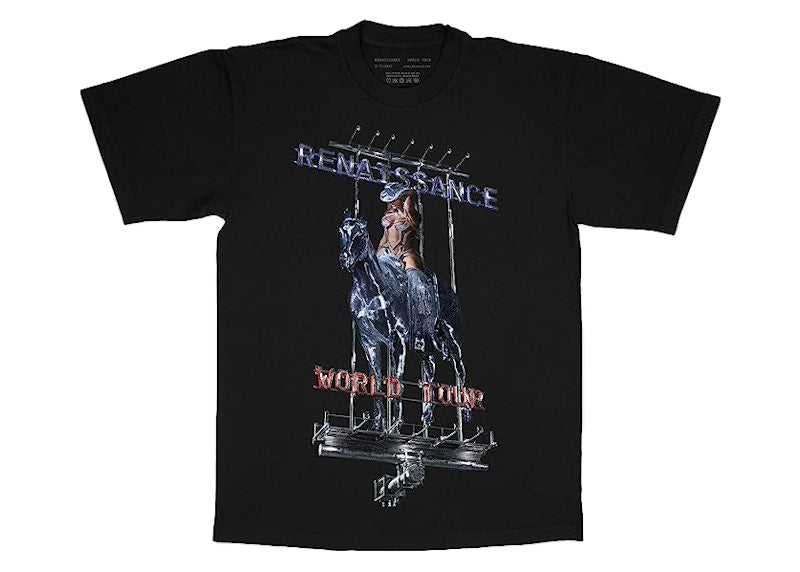 Beyonce Official Renaissance World Tour Merch Billboard T-Shirt Black