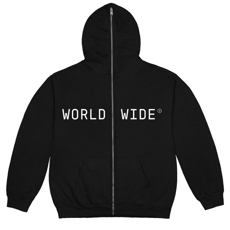 Beyonce Worldwide Mask Full Zip Hoodie Black