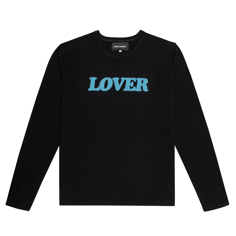 Bianca Chandon Lover Longsleeve T-shirt Black/Baby Blue