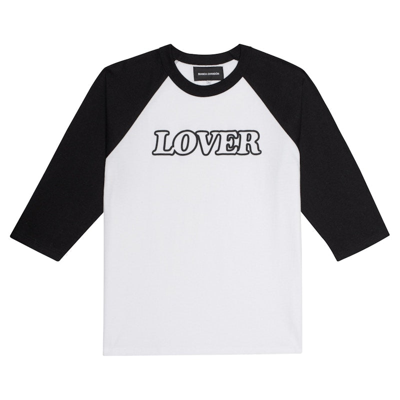 Bianca Chandon Lover Raglan 3/4 Sleeve T-shirt White/Black