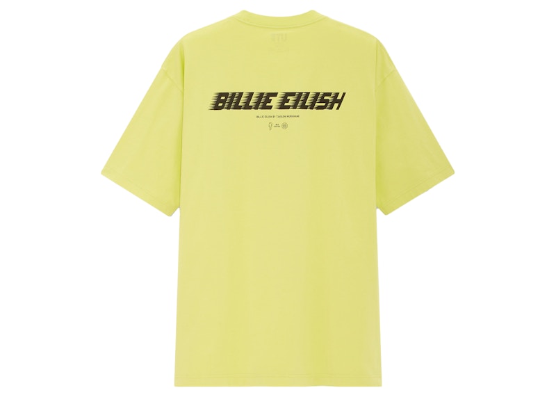 Billie Eilish Flower Skulls Logo T-Shirt (Asia Mens Sizing) Green