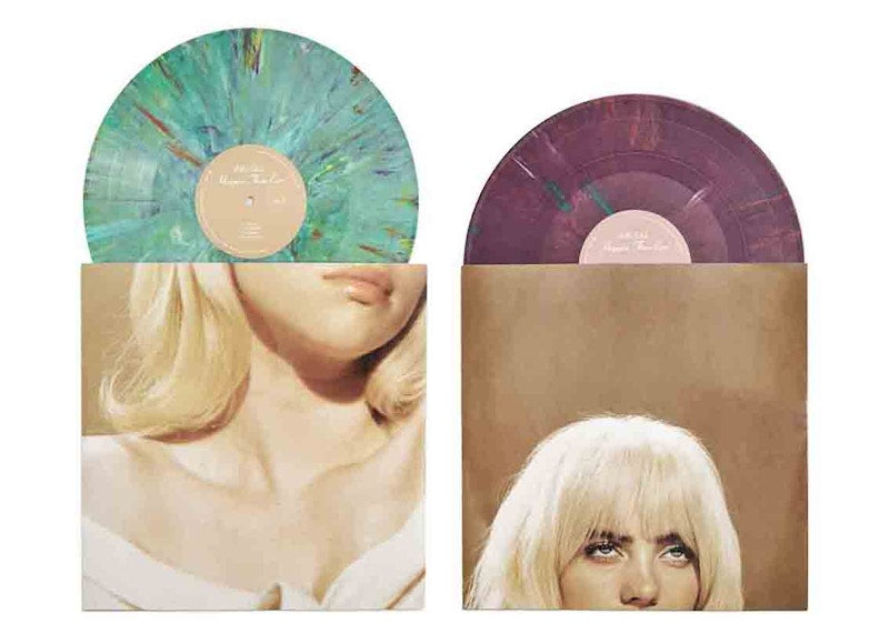 Billie Eilish Happier Than Ever Gucci Edition (With Stickers) 2XLP Vinyl Green/Purple