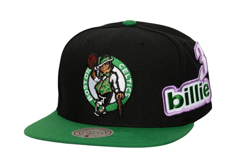 Billie Eilish x Mitchell & Ness Boston Celtics NBA B.E. Patch Snapback Black