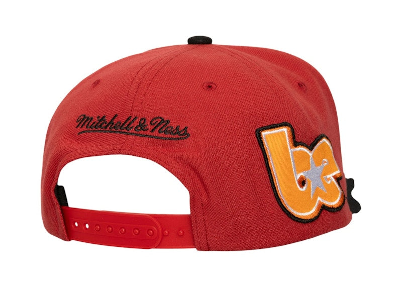 Billie Eilish x Mitchell & Ness Miami Heat NBA B.E. Patch Snapback Red