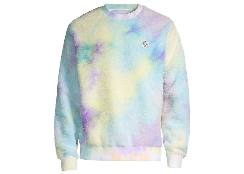 Billionaire Boys Club Astrology Crewneck Tie Dye Sweater White/Yellow
