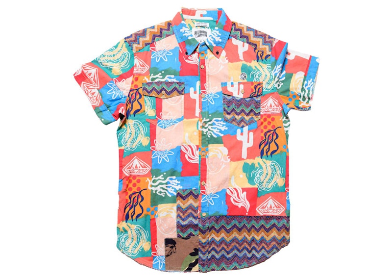 Billionaire Boys Club Axis Woven Shirt Pink/Deep Sea Coral