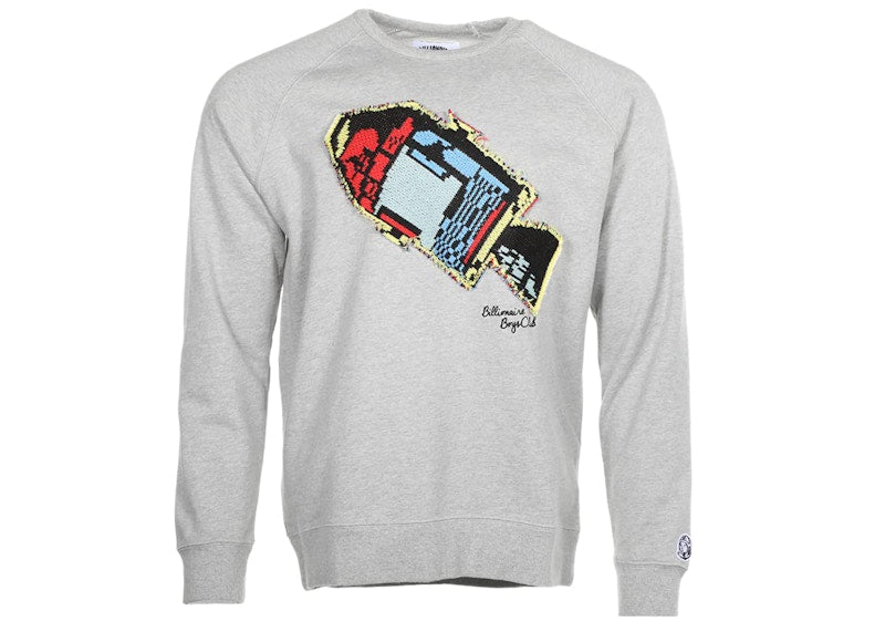 Billionaire Boys Club Module Crew Sweater Heather Grey