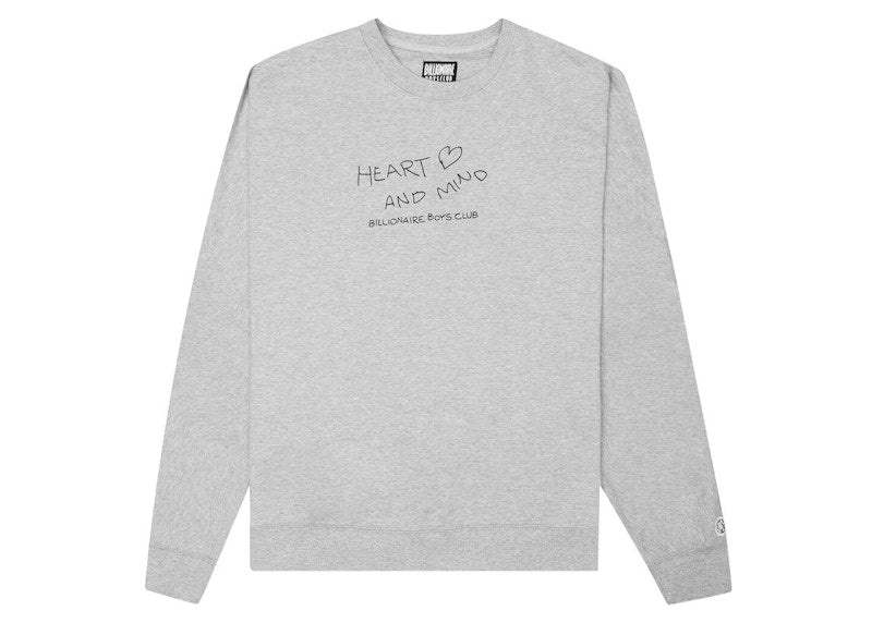 Billionaire Boys Club PHEART Crewneck Sweater Gray