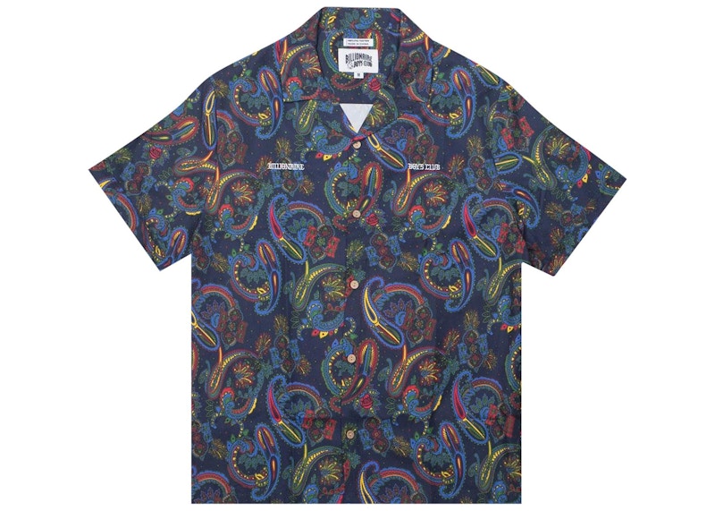 Billionaire Boys Club Rudy Woven Short Sleeve Shirt Multi/Peacoat