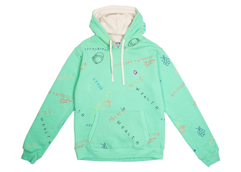 Billionaire Boys Club Scribble Hoodie Green/Spring Bud