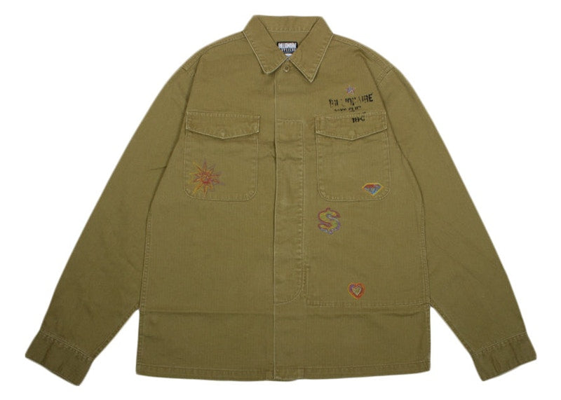 Billionaire Boys Club Starstruck Woven Shirt Olive Drab