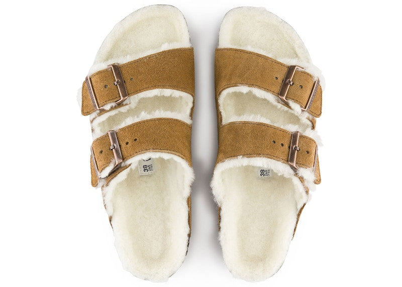 Birkenstock Arizona Shearling Suede Mink