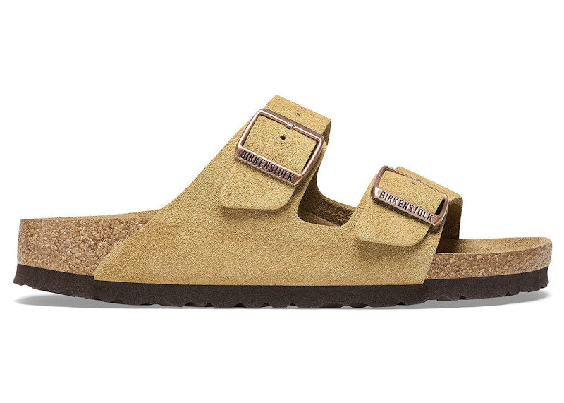 Birkenstock Arizona Suede Leather Latte Cream