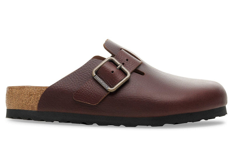 Birkenstock Boston Wire Buckle Leather Vintage Wood Roast