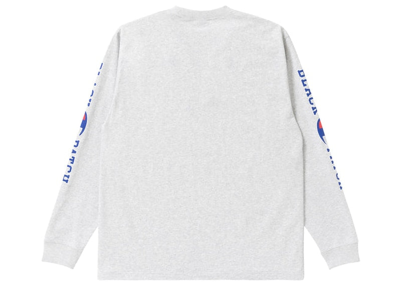 BlackEyePatch x Champion L/S T-Shirt Silver Grey