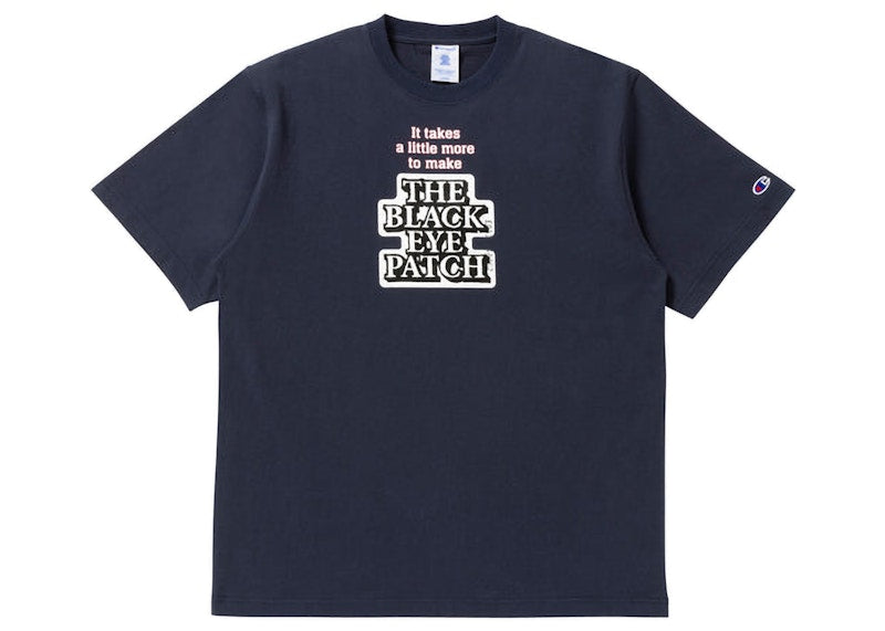 BlackEyePatch x Champion OG Logo T-Shirt Dark Navy
