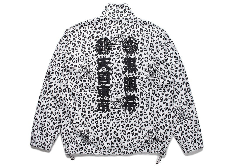 BlackEyePatch x Wacko Maria Track Jacket White Leopard