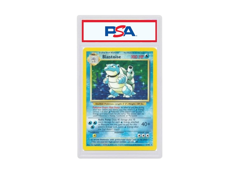 Blastoise-Holo 1999 Pokémon Base Set Shadow #2/102 (PSA or BGS Graded)
