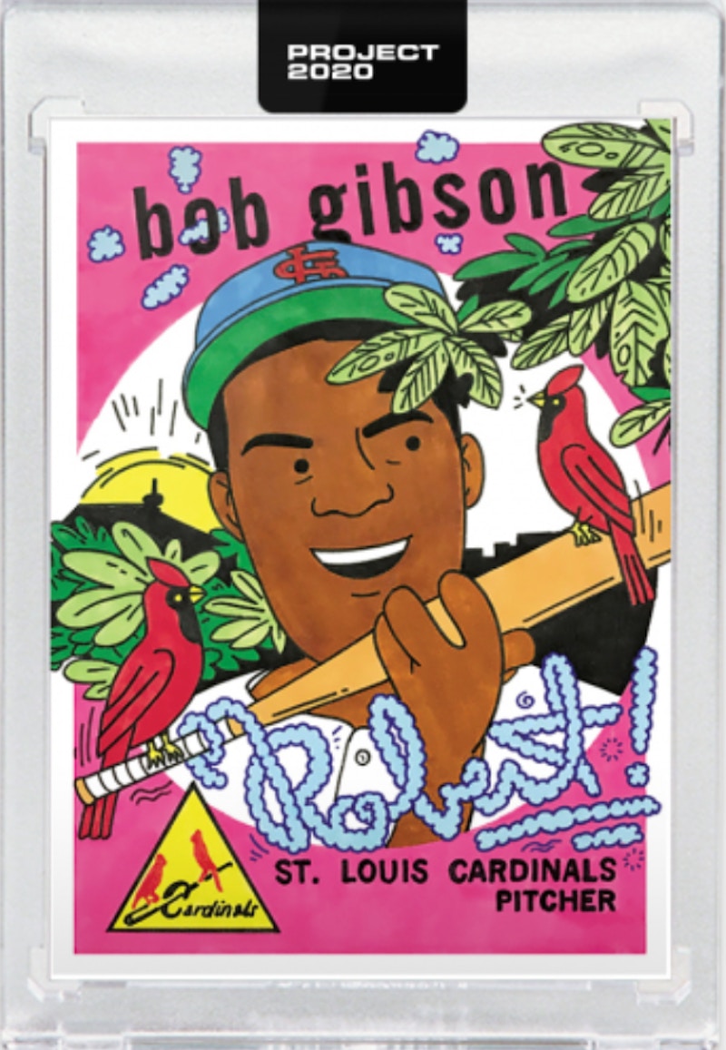 Bob Gibson 1959 Topps Project 2020 Ermsy Artist Proof /20 #84
