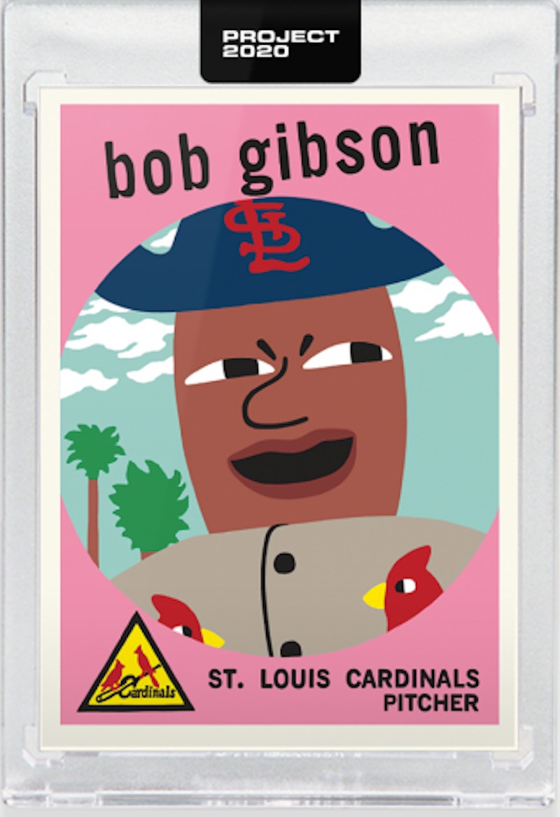 Bob Gibson 1959 Topps Project 2020 Keith Shore Artist Proof /20 #54