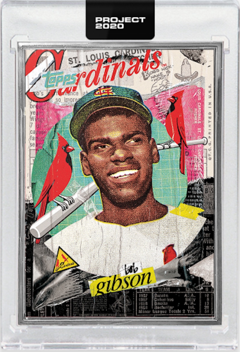 Bob Gibson 1959 Topps Project 2020 Tyson Beck Artist Proof /20 #70