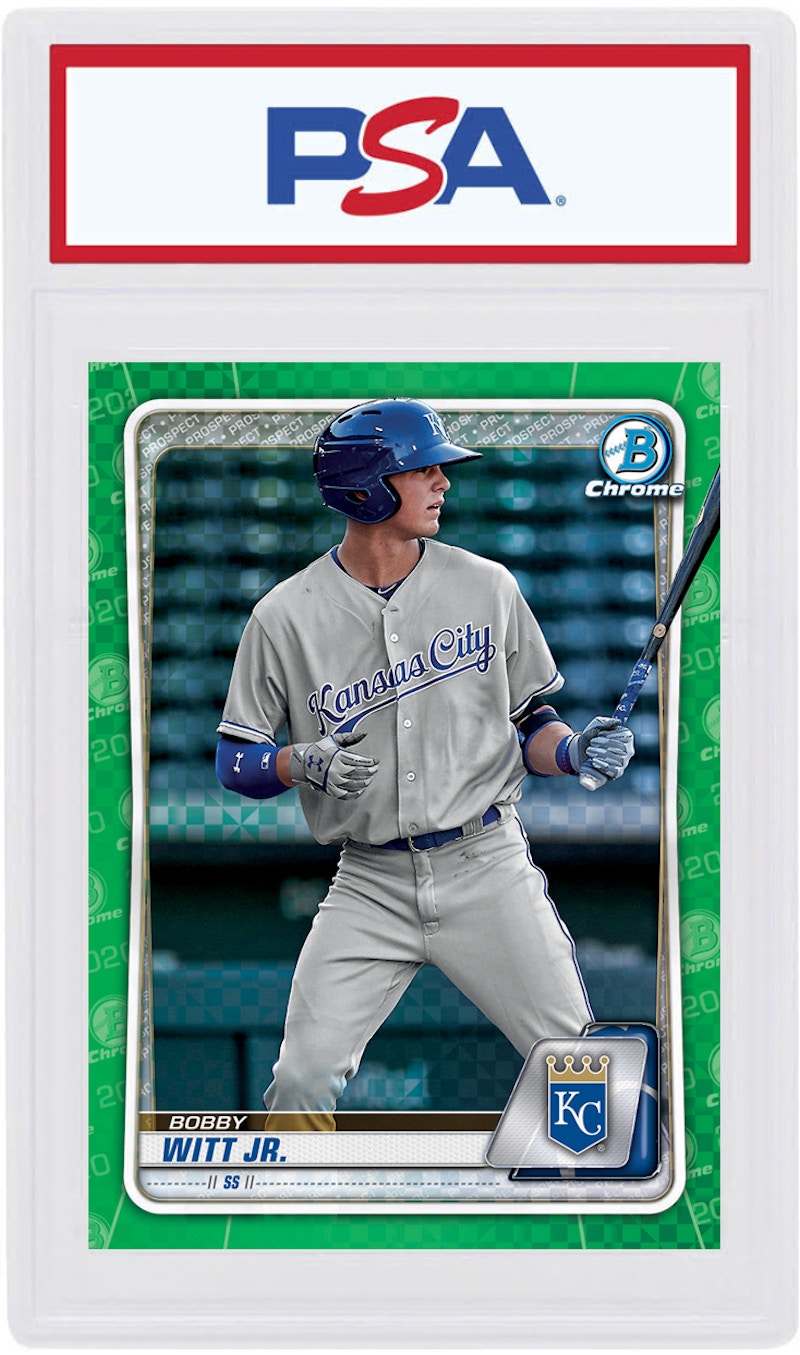 Bobby Witt Jr. 2020 Bowman Chrome X Green X-Fractor /31 #BCP-160 (PSA or BGS Graded)