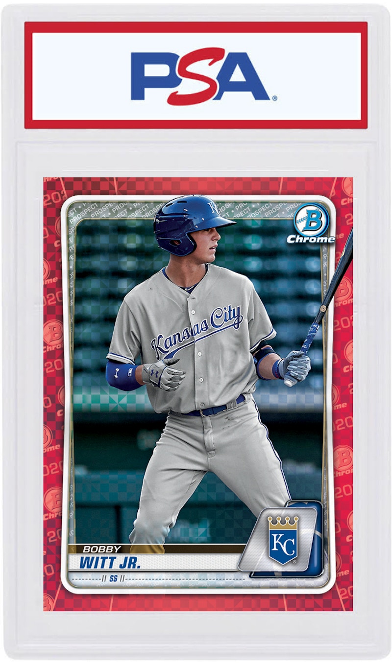 Bobby Witt Jr. 2020 Bowman Chrome X Red X-Fractor 1/1 #BCP-160 (PSA or BGS Graded)