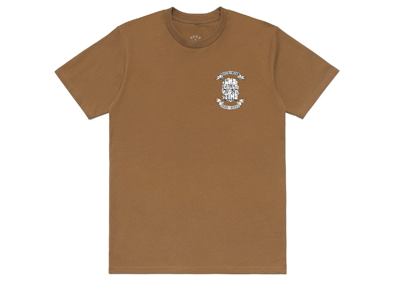 Born X Raised x Mister Cartoon Block Banner Tee Camel