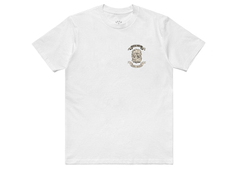 Born X Raised x Mister Cartoon Block Banner Tee White