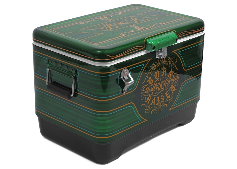 Born X Raised x Mister Cartoon Candy Painted IGLOO Cooler Green