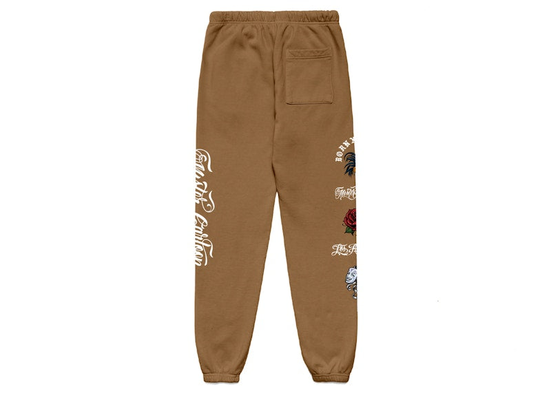 Born X Raised x Mister Cartoon Gallo Fino Sweatpants Camel