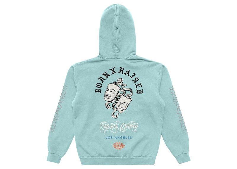Born X Raised x Mister Cartoon No Llores Hoodie Lagoon