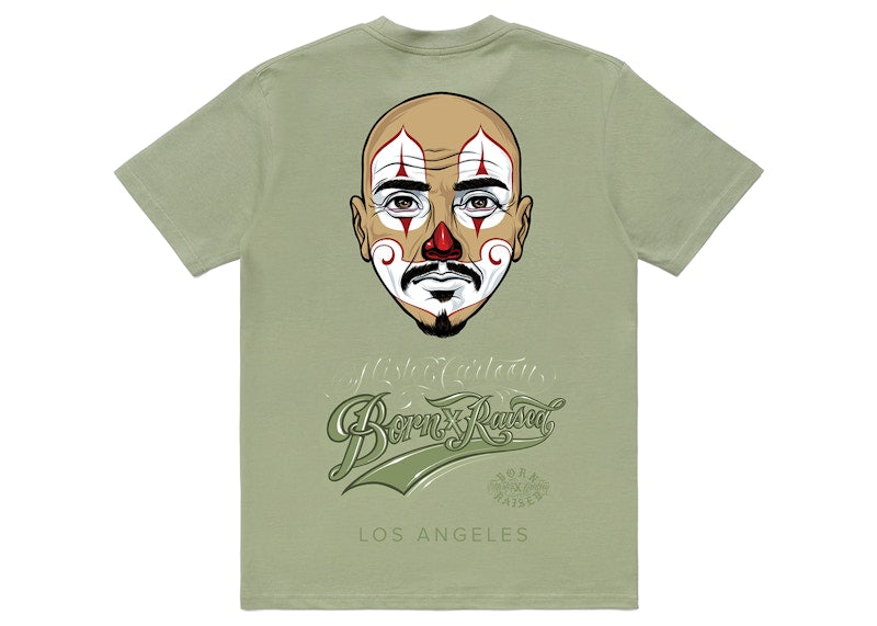 Born X Raised x Mister Cartoon Pelon Tee Pistachio