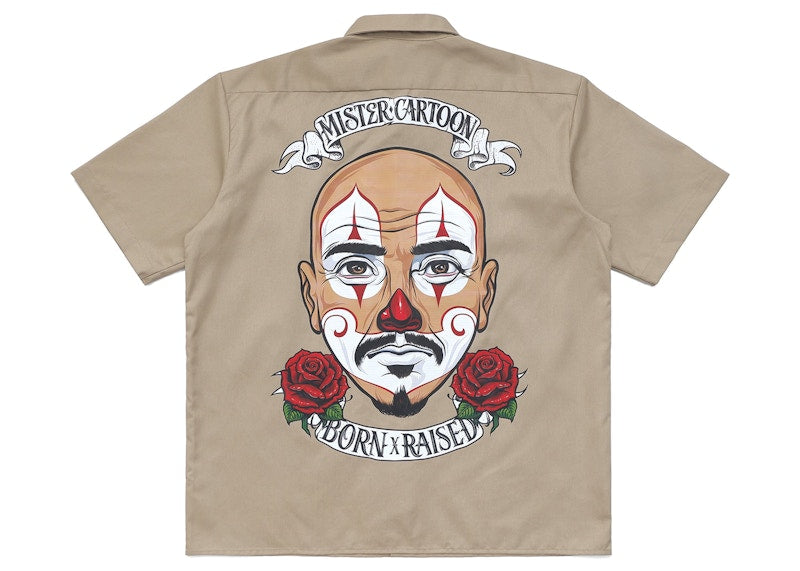 Born X Raised x Mister Cartoon x Dickies Pelon Shirt Khaki
