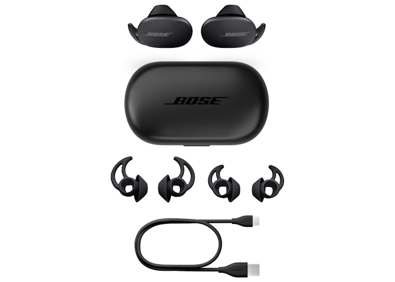 BOSE QuietComfort Earbuds True Wireless Noise Cancelling In-Ear Headphones (831262-0010) Triple Black