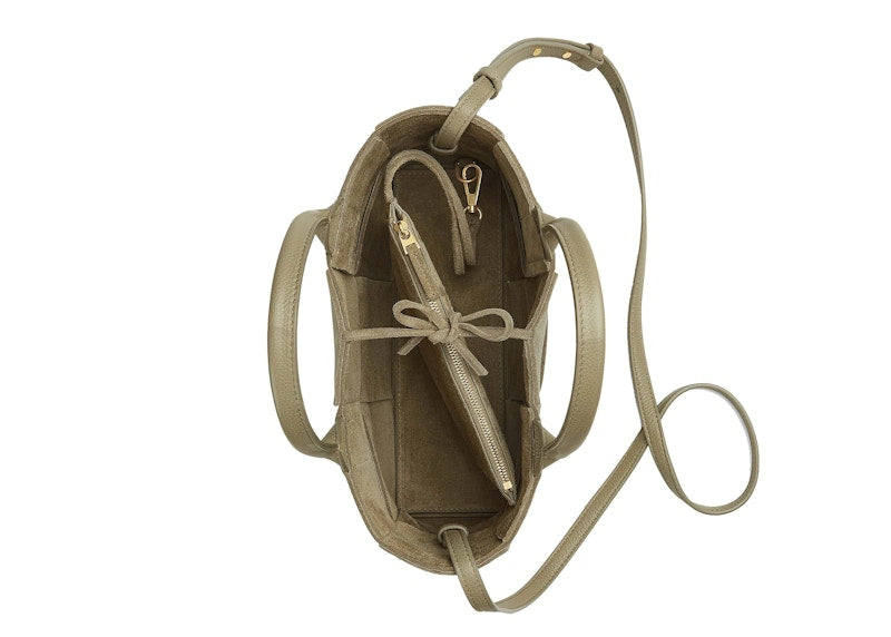 Bottega Veneta Arco Intreccio Tote Bag Mini Taupe