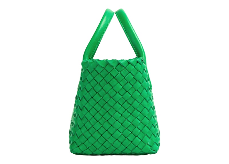 Bottega Veneta Cabat Intreccio Tote Bag Mini Parakeet