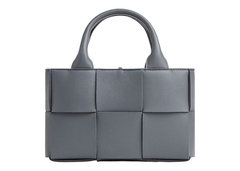 Bottega Veneta Candy Arco Tote Bag Micro Intreccio Thunder