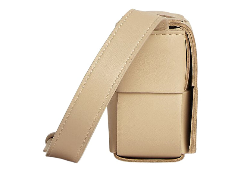 Bottega Veneta Candy Cassette Crossbody Bag Mini Intreccio Porridge